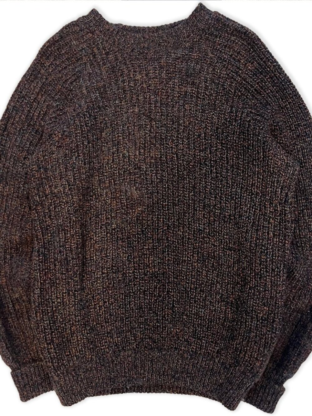 Vintage Whalerknits Wool Fisherman Sweater Mens Large Knit Made in USA L